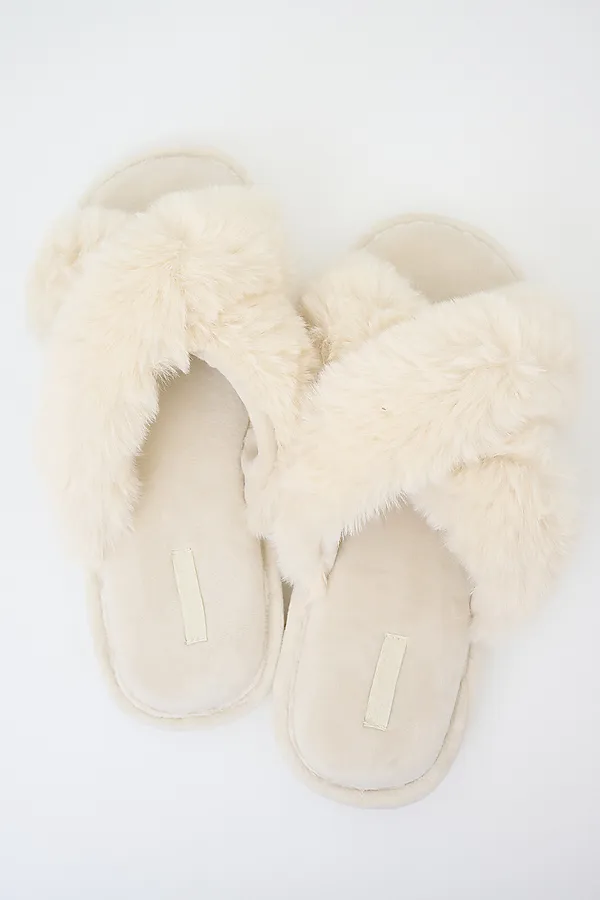 Тапочки женские. INDEFINI, молочный - фото 2