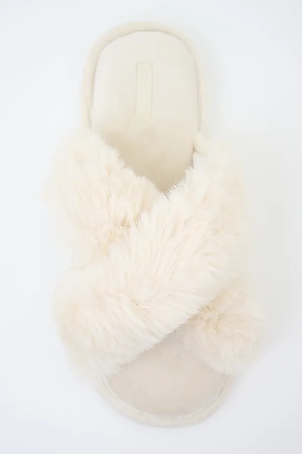 Тапочки женские. INDEFINI, молочный - фото 2