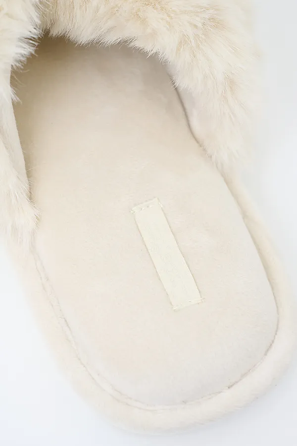 Тапочки женские. INDEFINI, молочный - фото 2