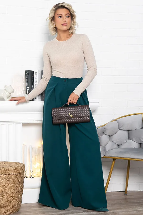 Брюки Безусловный приоритет LADY TAIGA, изумруд - фото 2