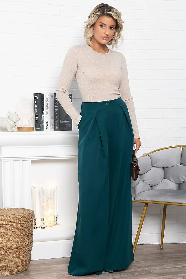 Брюки Безусловный приоритет LADY TAIGA, изумруд - фото 2