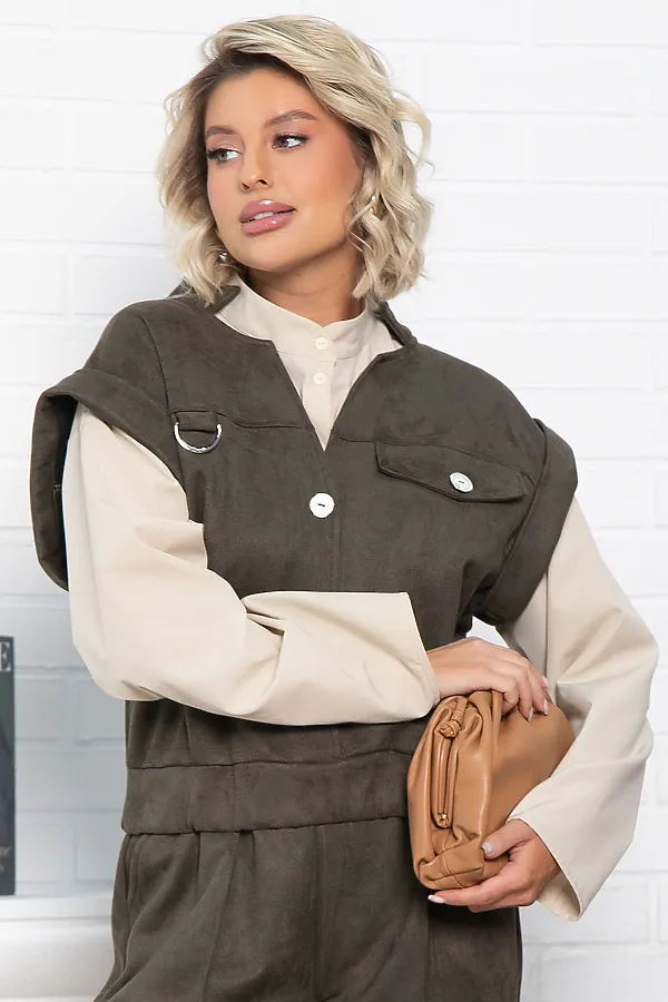 Жилет Лора LADY TAIGA, зеленый - фото 2