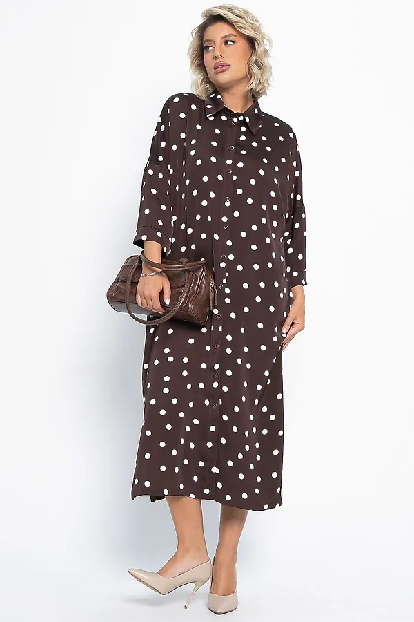 Платье Сьюзен LADY TAIGA, шоколад - фото 2