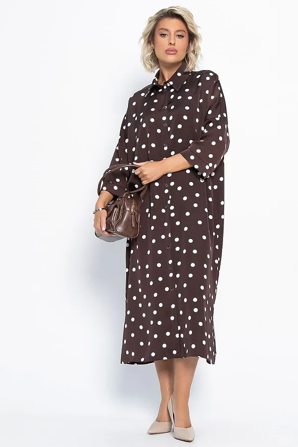 Платье Сьюзен LADY TAIGA, шоколад - фото 2