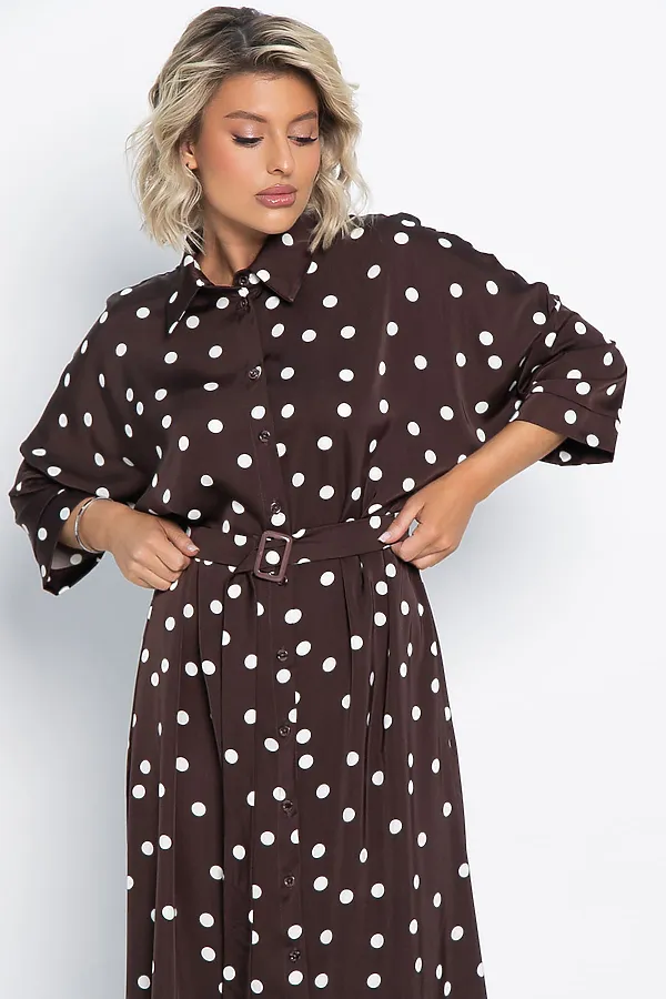 Платье Сьюзен LADY TAIGA, шоколад - фото 2