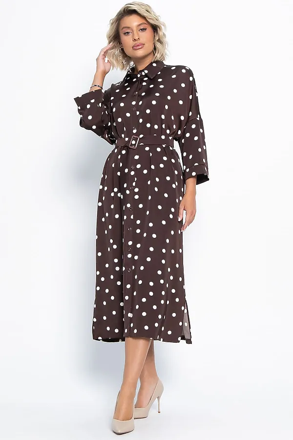 Платье Сьюзен LADY TAIGA, шоколад - фото 2