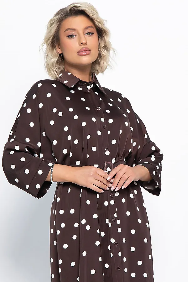 Платье Сьюзен LADY TAIGA, шоколад - фото 2