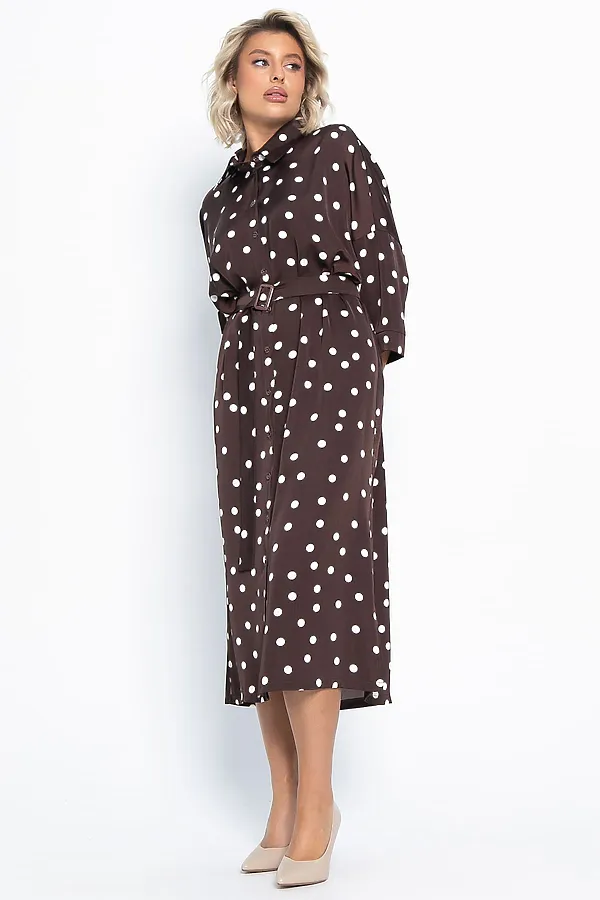 Платье Сьюзен LADY TAIGA, шоколад - фото 2