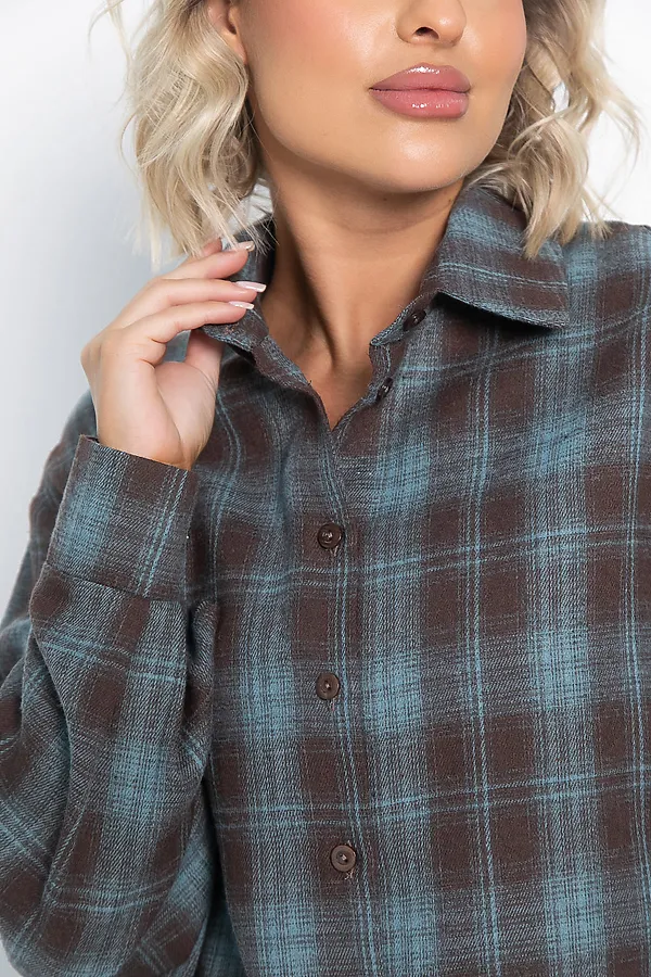 Рубашка Дэлли LADY TAIGA, шоколад - фото 2