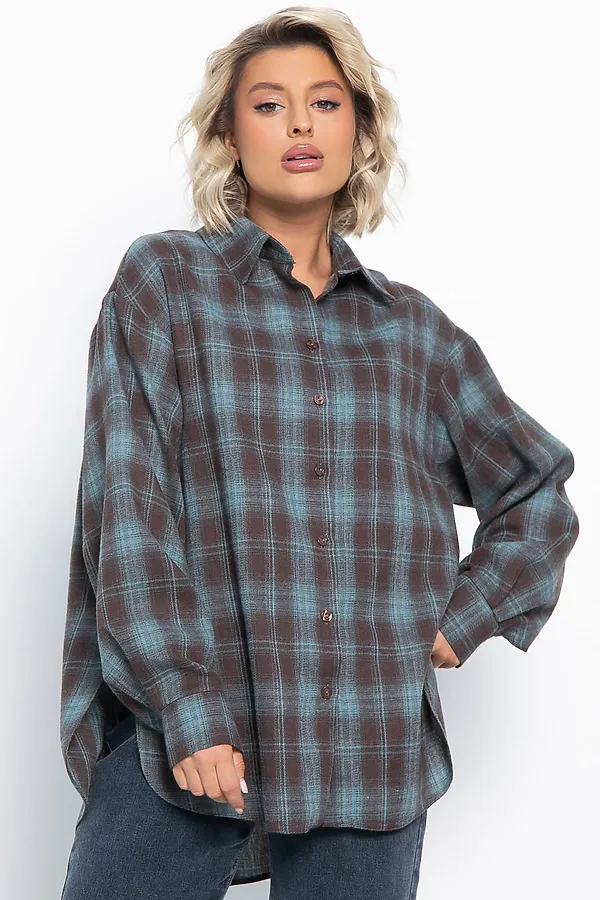 Рубашка Дэлли LADY TAIGA, шоколад - фото 2