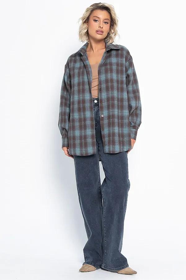 Рубашка Дэлли LADY TAIGA, шоколад - фото 2