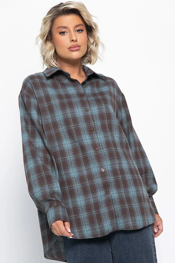 Рубашка Дэлли LADY TAIGA, шоколад - фото 2