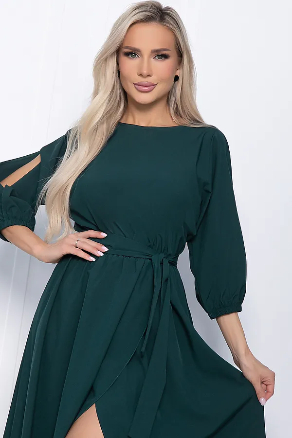 Платье Танго вдвоем LADY TAIGA, изумрудное - фото 2