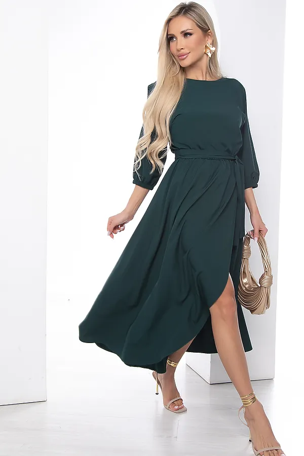 Платье Танго вдвоем LADY TAIGA, изумрудное - фото 2