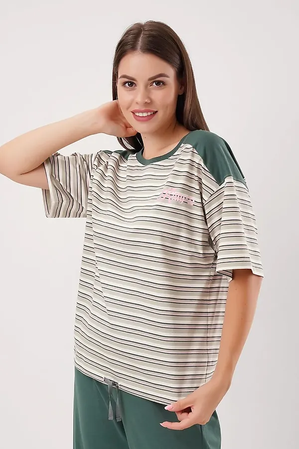 Комплект (Футболка+Бриджи) CLEVER, оливковый/зелёный - фото 2