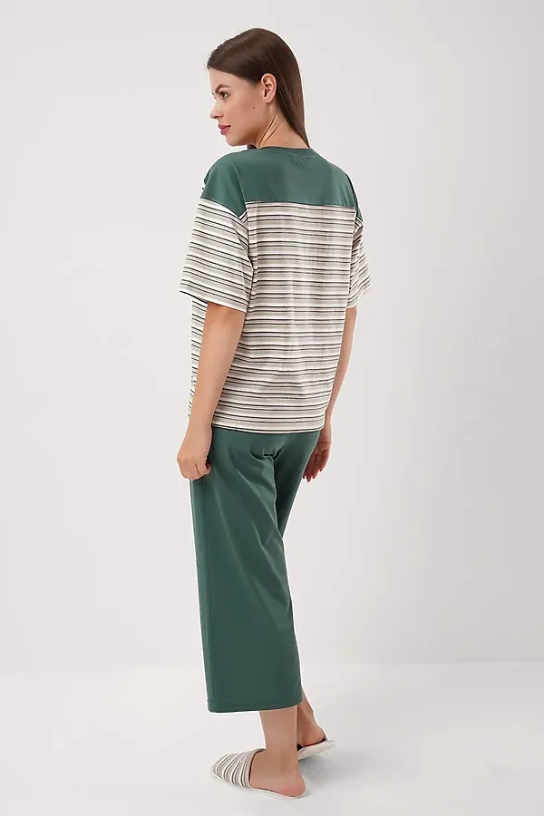 Комплект (Футболка+Бриджи) CLEVER, оливковый/зелёный - фото 2