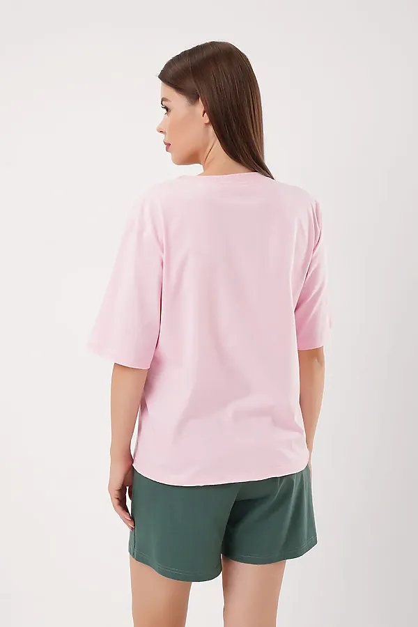 Пижама CLEVER, св.розовый/зелёный - фото 2