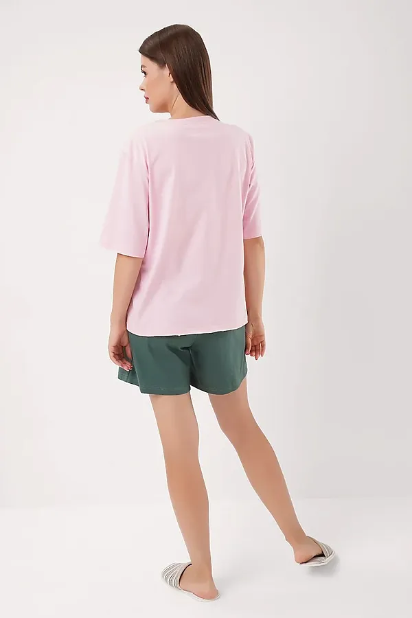 Пижама CLEVER, св.розовый/зелёный - фото 2