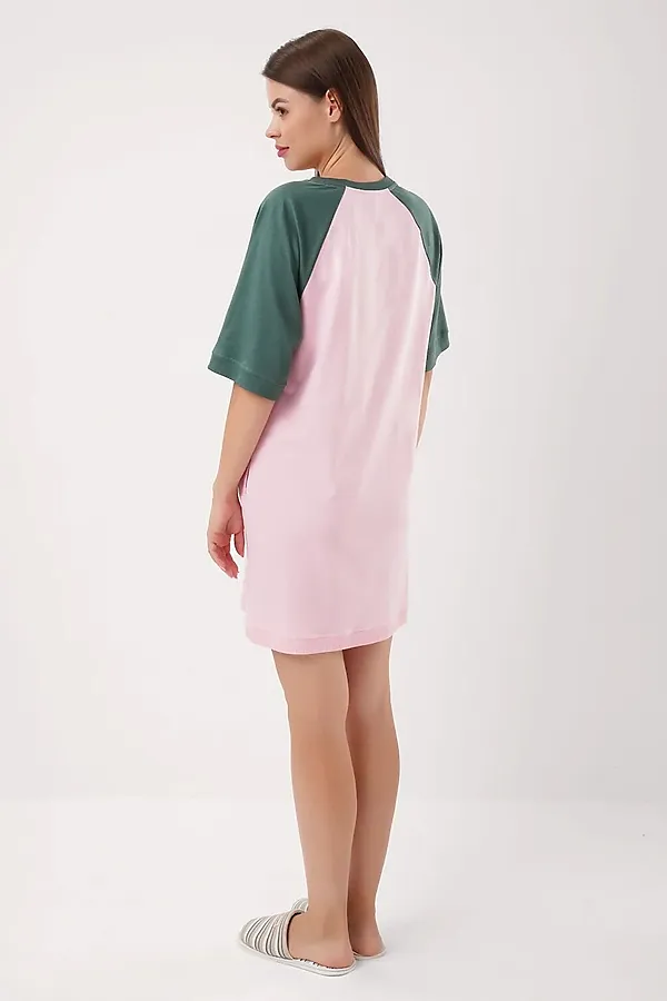 Платье CLEVER, св.розовый/зелёный - фото 2
