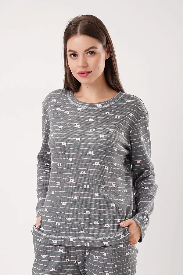 Комплект (Джемпер+Брюки) CLEVER, зелёный/розовый - фото 2