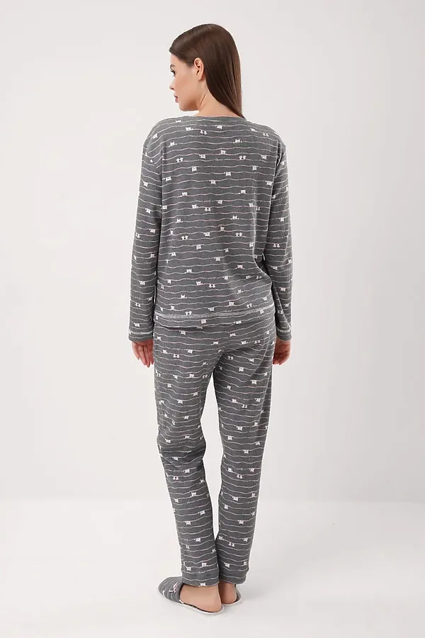 Комплект (Джемпер+Брюки) CLEVER, зелёный/розовый - фото 2