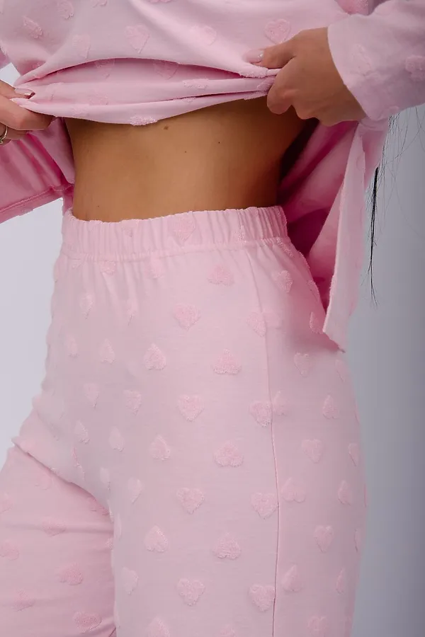 Пижама с брюками Лёгкость НАТАЛИ, розовый - фото 2
