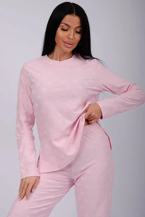 Пижама с брюками Лёгкость НАТАЛИ, розовый - фото 2