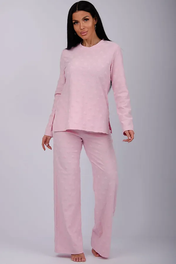 Пижама с брюками Лёгкость НАТАЛИ, розовый - фото 2