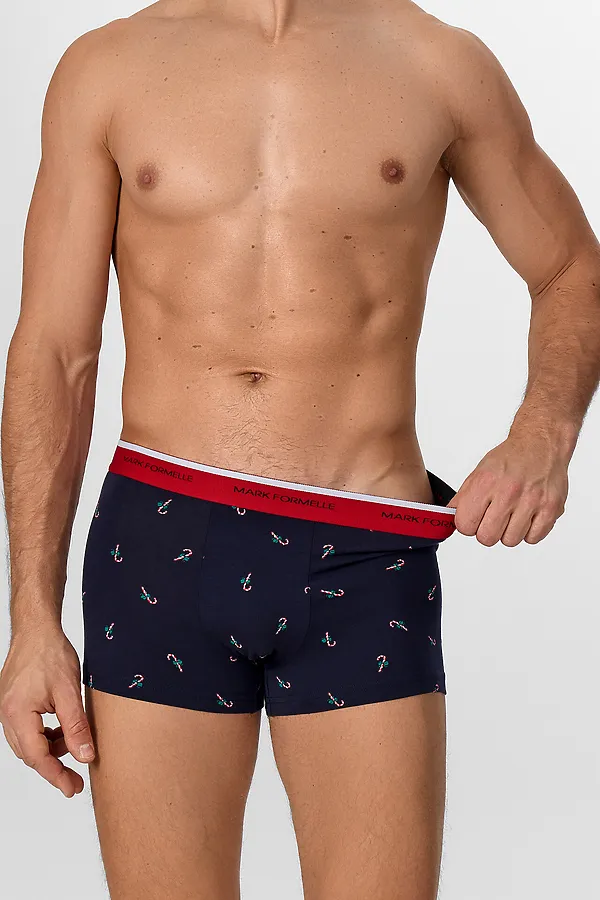 Трусы мужские MARK FORMELLE, маленькие леденцы на т.синем - фото 2