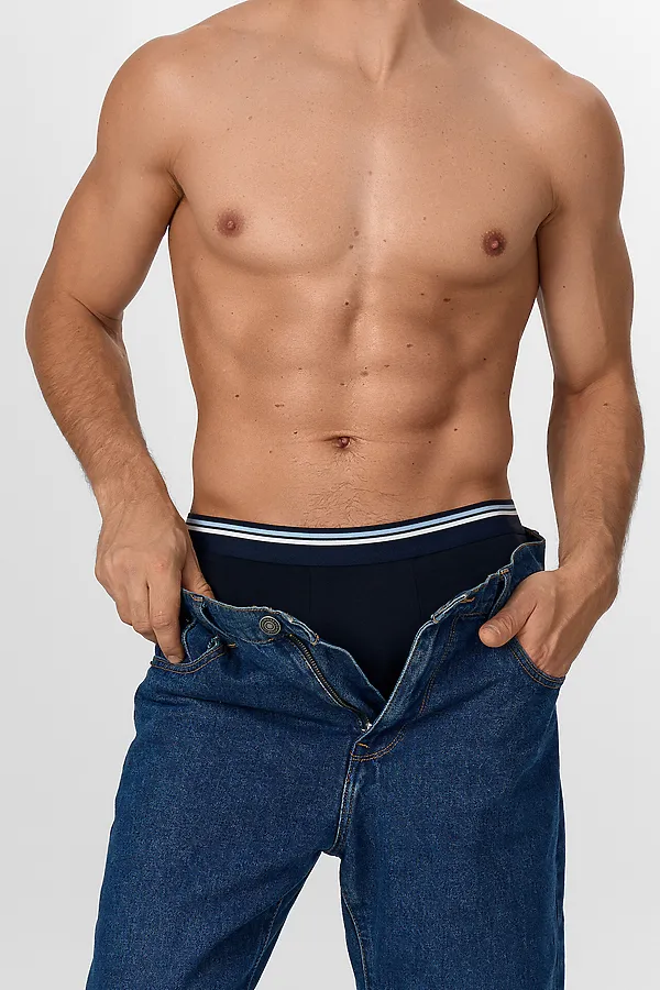 Трусы мужские (3шт) MARK FORMELLE, т.синий +т.синий +т.синий - фото 2