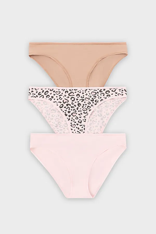 Трусы женские (3шт.) MARK FORMELLE, леопард на розовом - фото 2