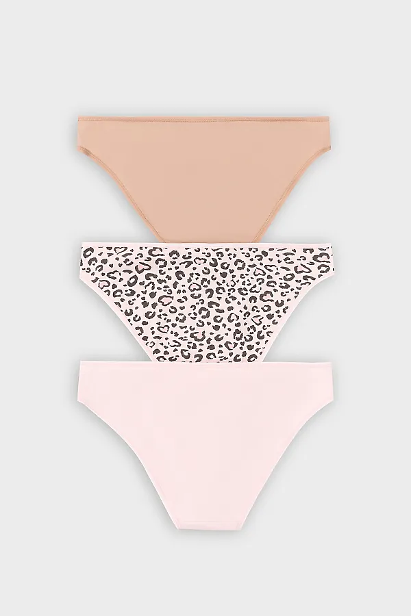 Трусы женские (3шт.) MARK FORMELLE, леопард на розовом - фото 2