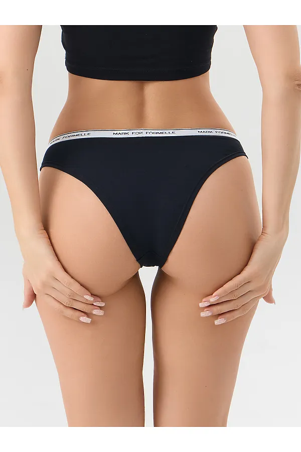 Трусы женские (3шт.) MARK FORMELLE, т.серый меланж 4348-f +мятный +черный - фото 2