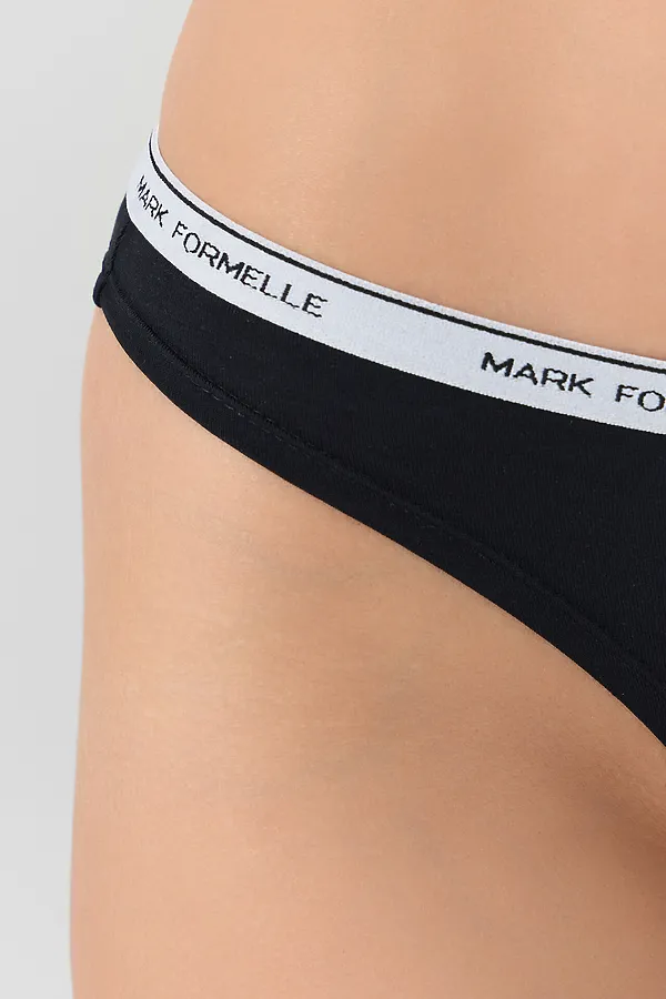 Трусы женские (3шт.) MARK FORMELLE, т.серый меланж 4348-f +мятный +черный - фото 2