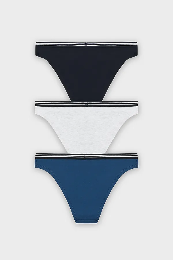 Трусы женские (3шт.) MARK FORMELLE, серый меланж 4306-а-1 - фото 2