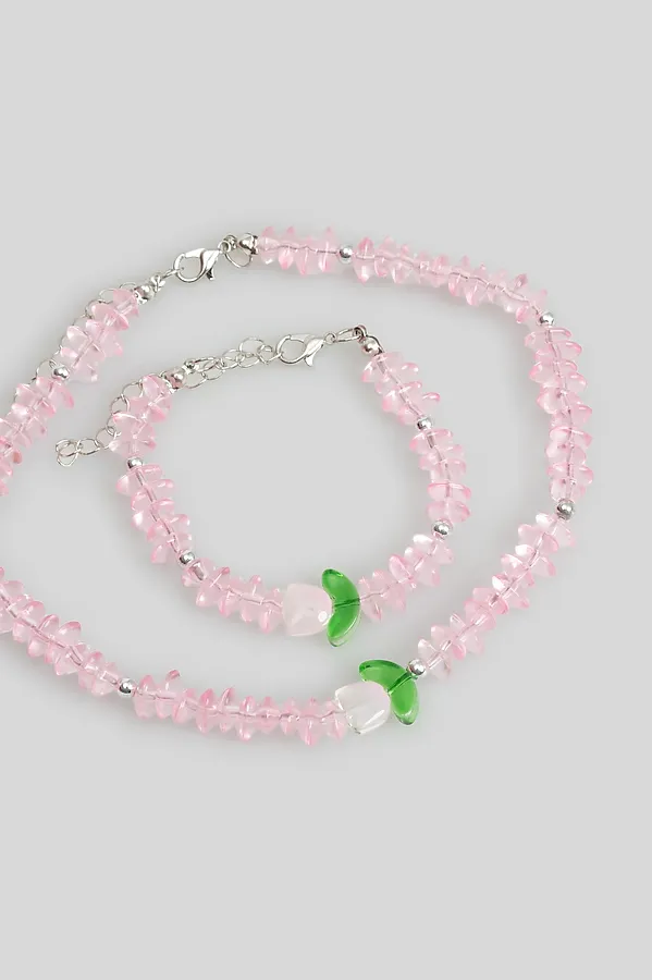 Набор (бусы + браслет) ACOOLA, разноцветный - фото 2