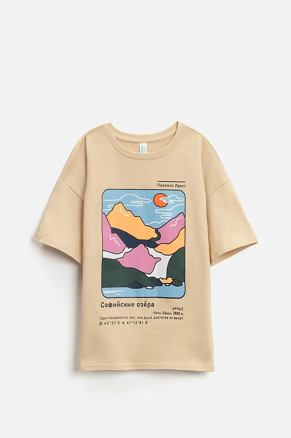 Футболка ACOOLA, бежевый - фото 2