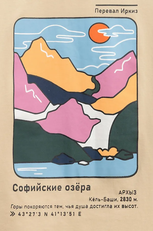 Футболка ACOOLA, бежевый - фото 2