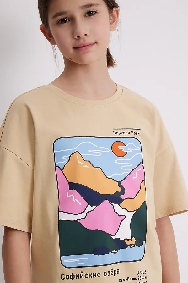 Футболка ACOOLA, бежевый - фото 2