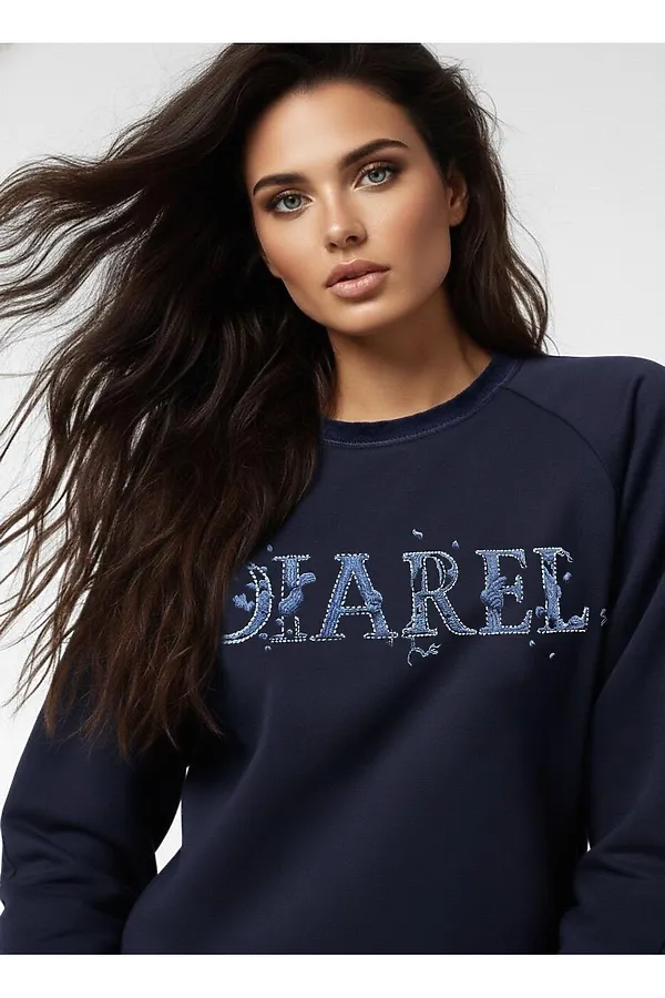 Костюм с брюками с брюками и худи 408 НАТАЛИ, темно-синий - фото 2