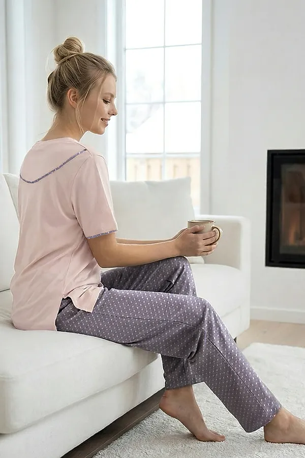 Костюм с брюками 410 НАТАЛИ, розовый - фото 2