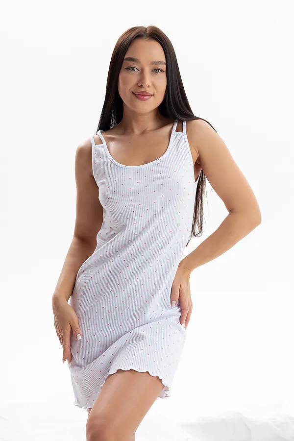 Сорочка 00029 НАТАЛИ, розовый горошек - фото 2