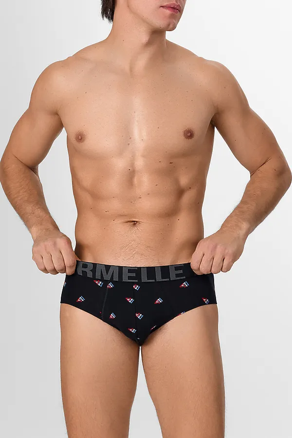 Трусы мужские MARK FORMELLE, узор на черном - фото 2