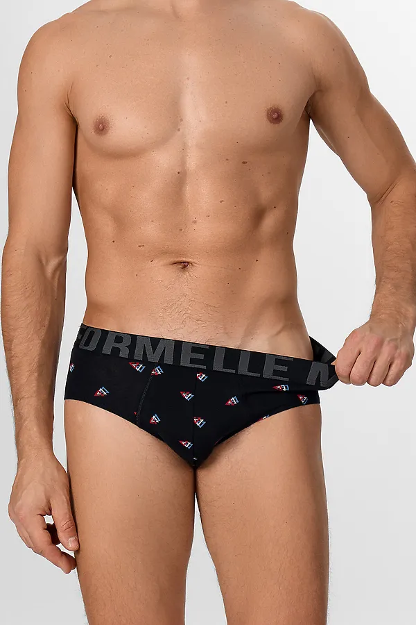 Трусы мужские MARK FORMELLE, узор на черном - фото 2