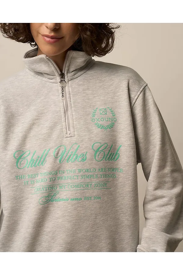 Толстовка OXOUNO, серый меланж - фото 2