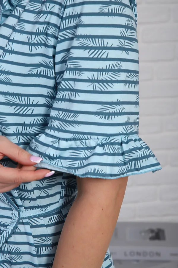 Халат 320 НАТАЛИ, голубой - фото 2