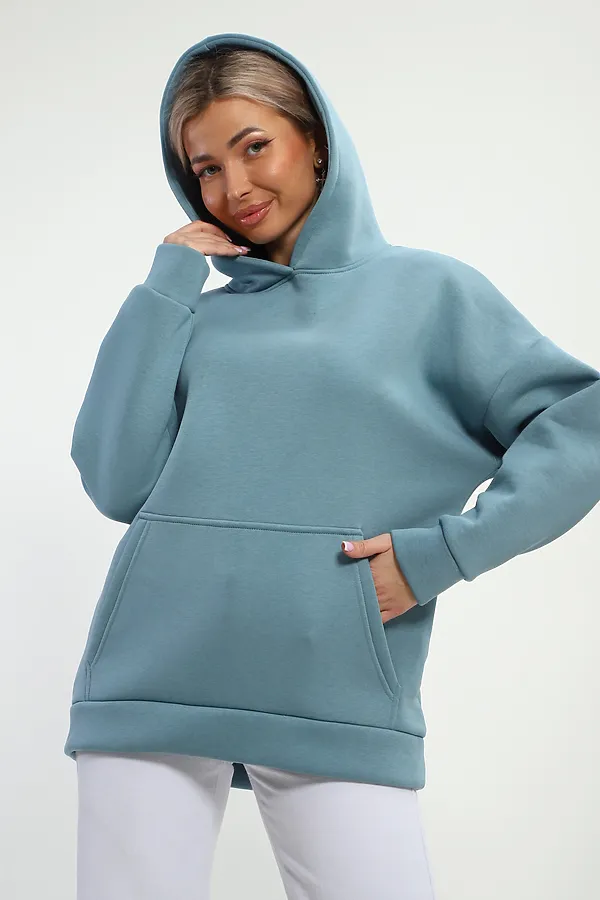 Худи 83910 НАТАЛИ, серо-голубой - фото 2