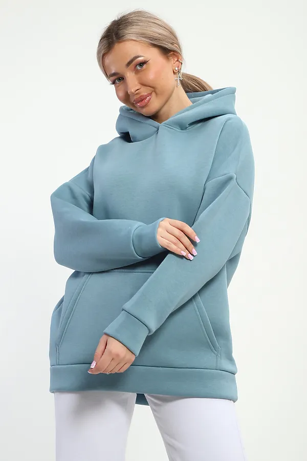 Худи 83910 НАТАЛИ, серо-голубой - фото 2