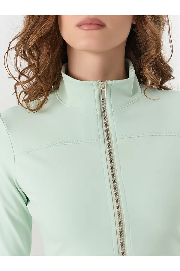 Жакет женский MARK FORMELLE, н.зеленый +печать - фото 2