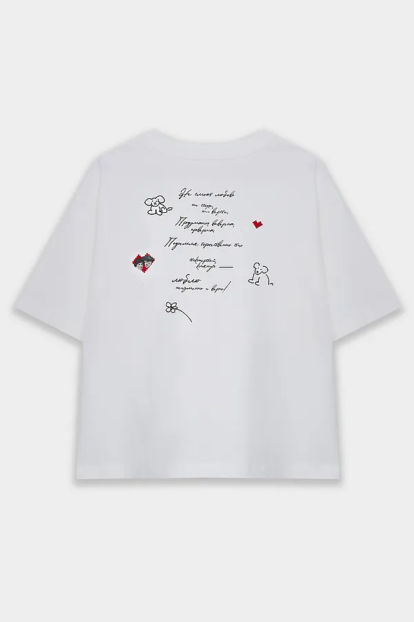 Футболка женская MARK FORMELLE, белый +печать24 - фото 2